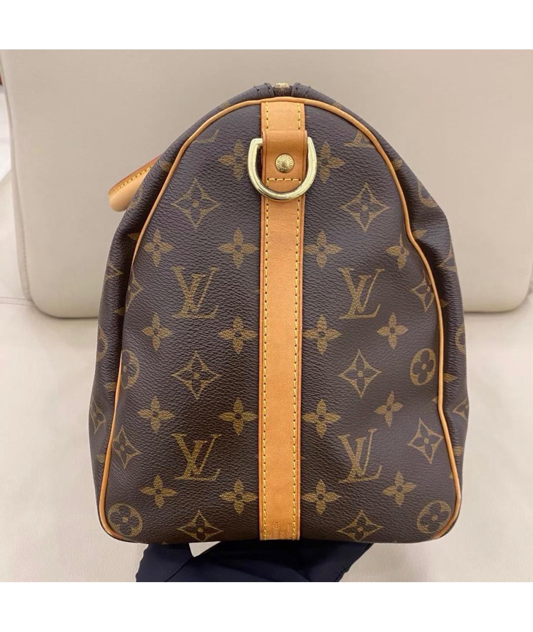 LOUIS VUITTON Коричневая сумка тоут из канвы, фото 4