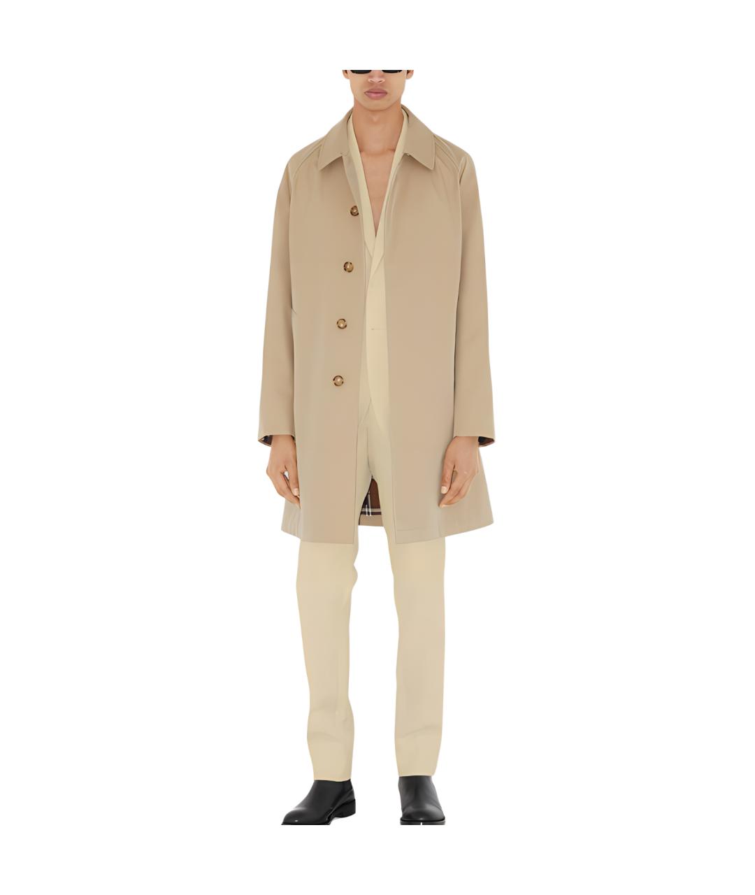 BURBERRY Хаки тренч / плащ, фото 2