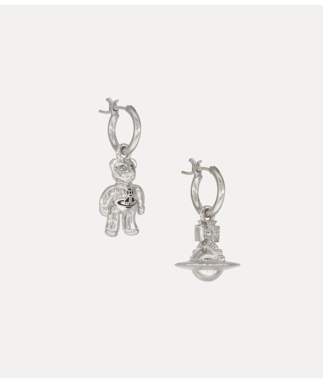 VIVIENNE WESTWOOD Серебряные латунные серьги, фото 2