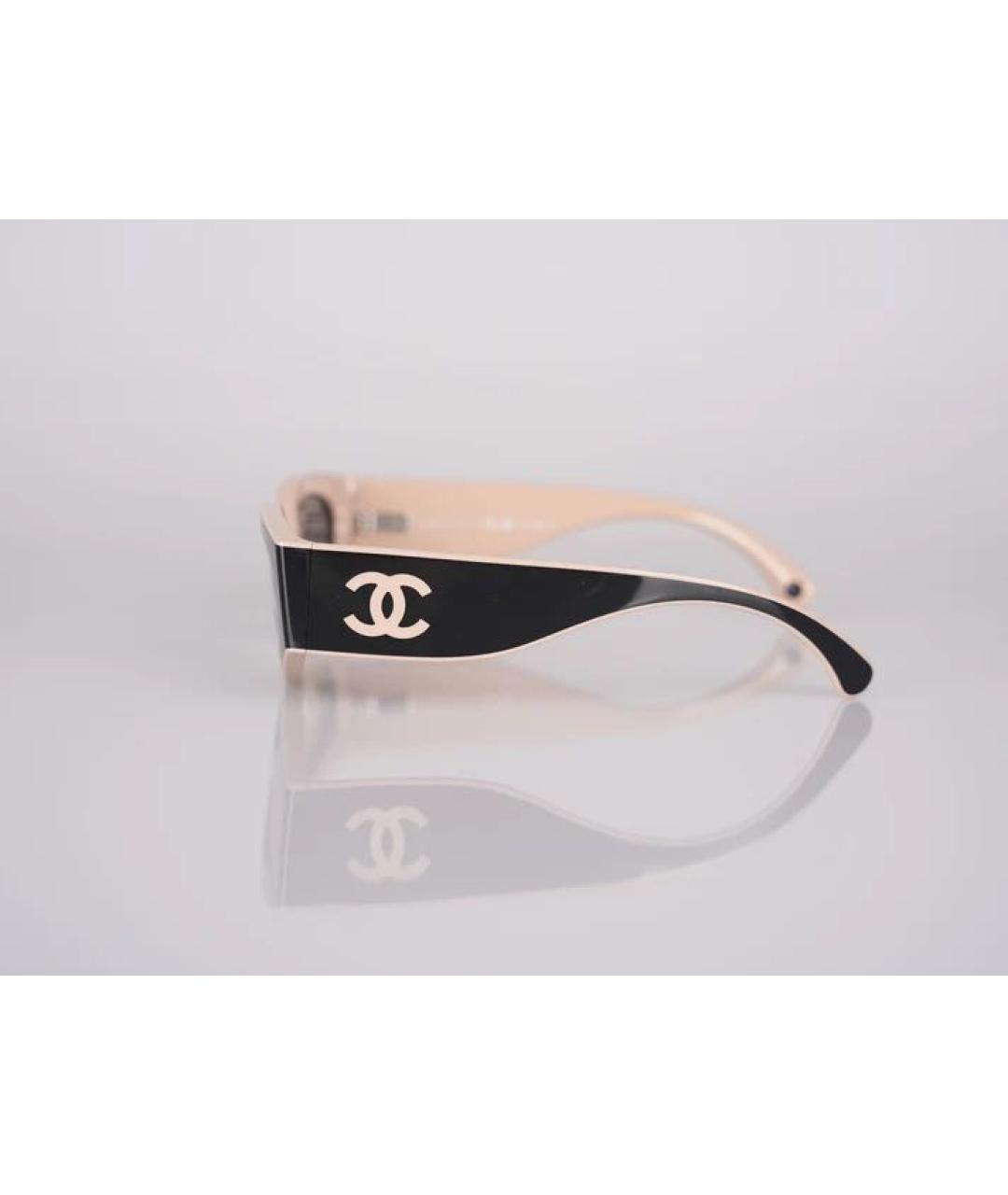 CHANEL Черные пластиковые солнцезащитные очки, фото 4
