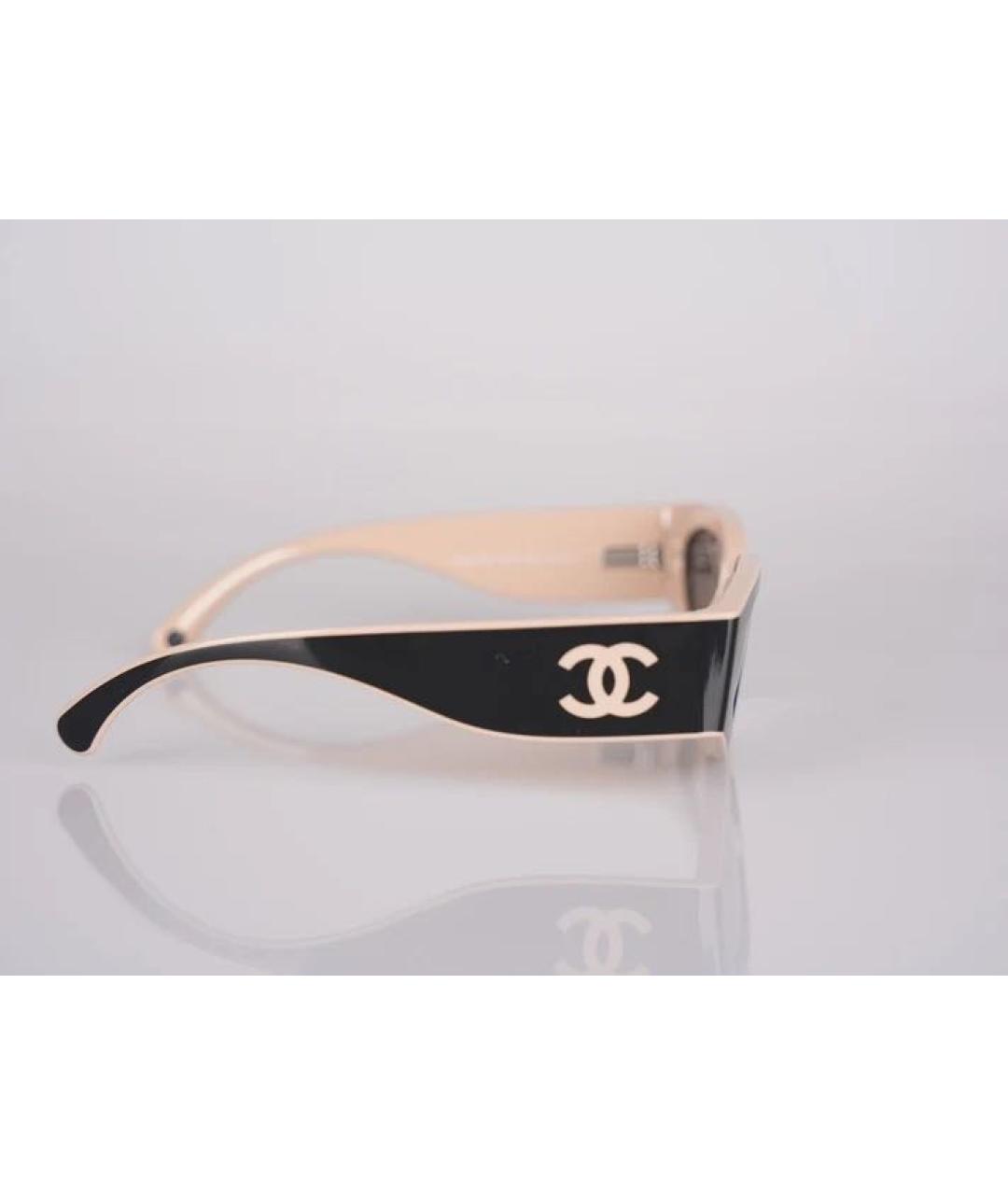 CHANEL Черные пластиковые солнцезащитные очки, фото 3