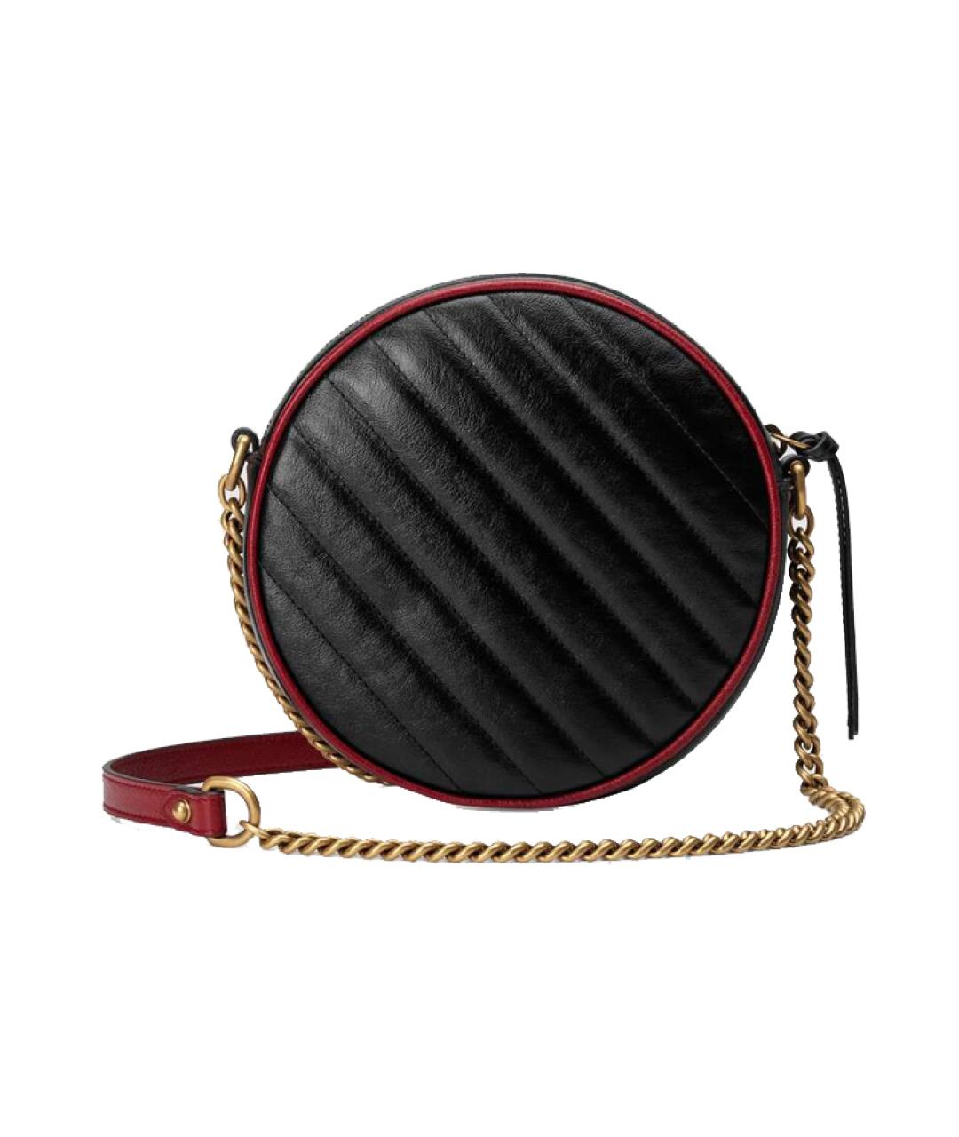 GUCCI Черная кожаная сумка через плечо, фото 2