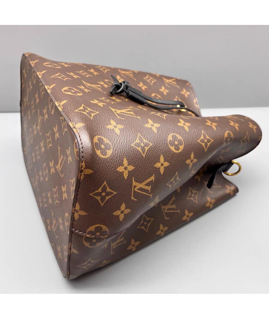 LOUIS VUITTON Черная сумка тоут из канвы, фото 5