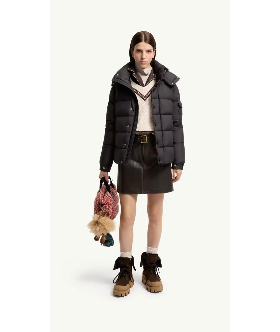 MONCLER Черная куртка, фото 4