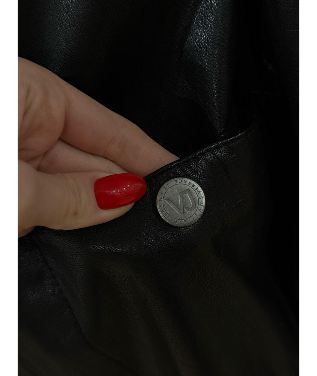 VERSACE JEANS COUTURE Черная полиэстеровая куртка, фото 8