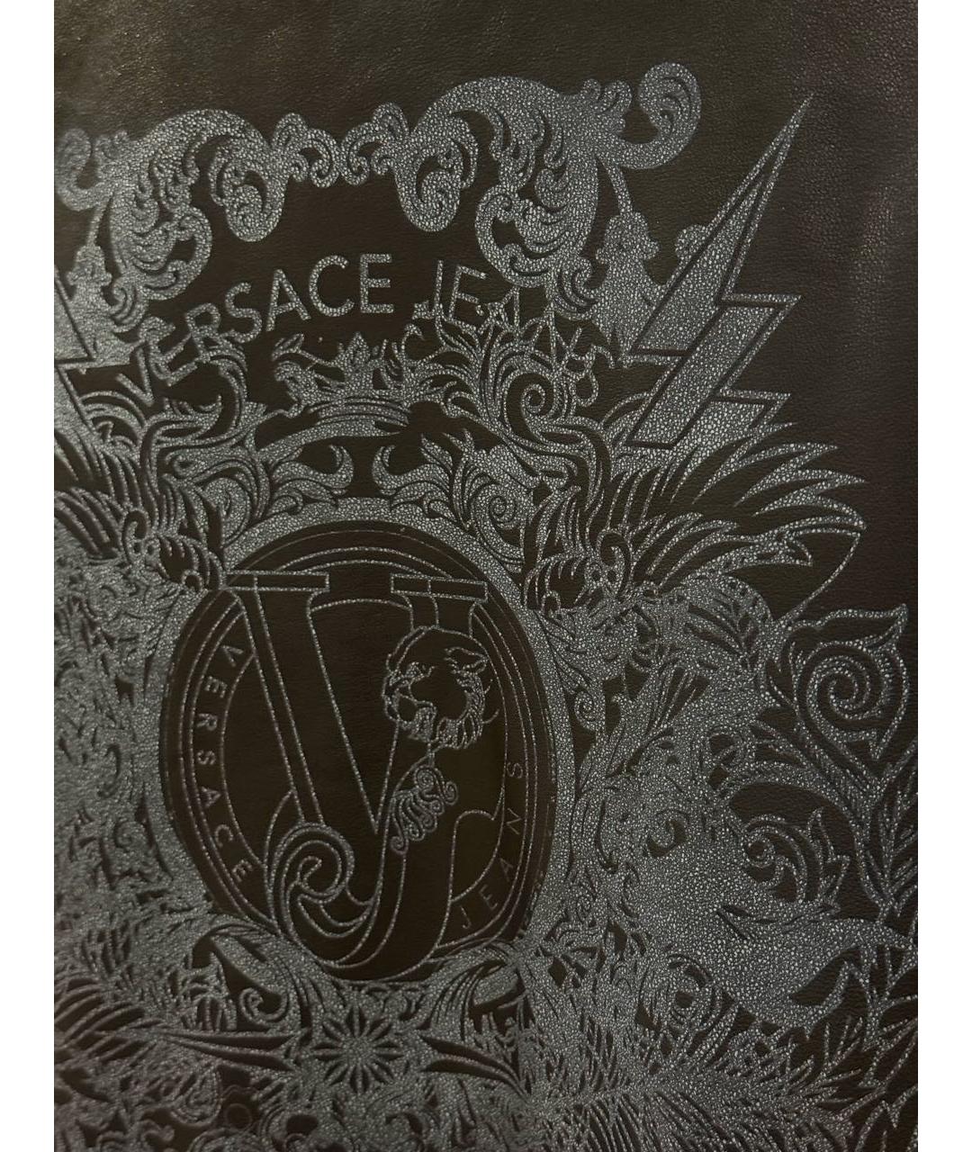 VERSACE JEANS COUTURE Черная полиэстеровая куртка, фото 5