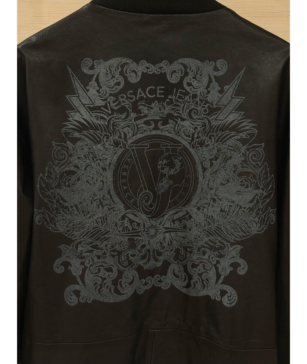 VERSACE JEANS COUTURE Черная полиэстеровая куртка, фото 4