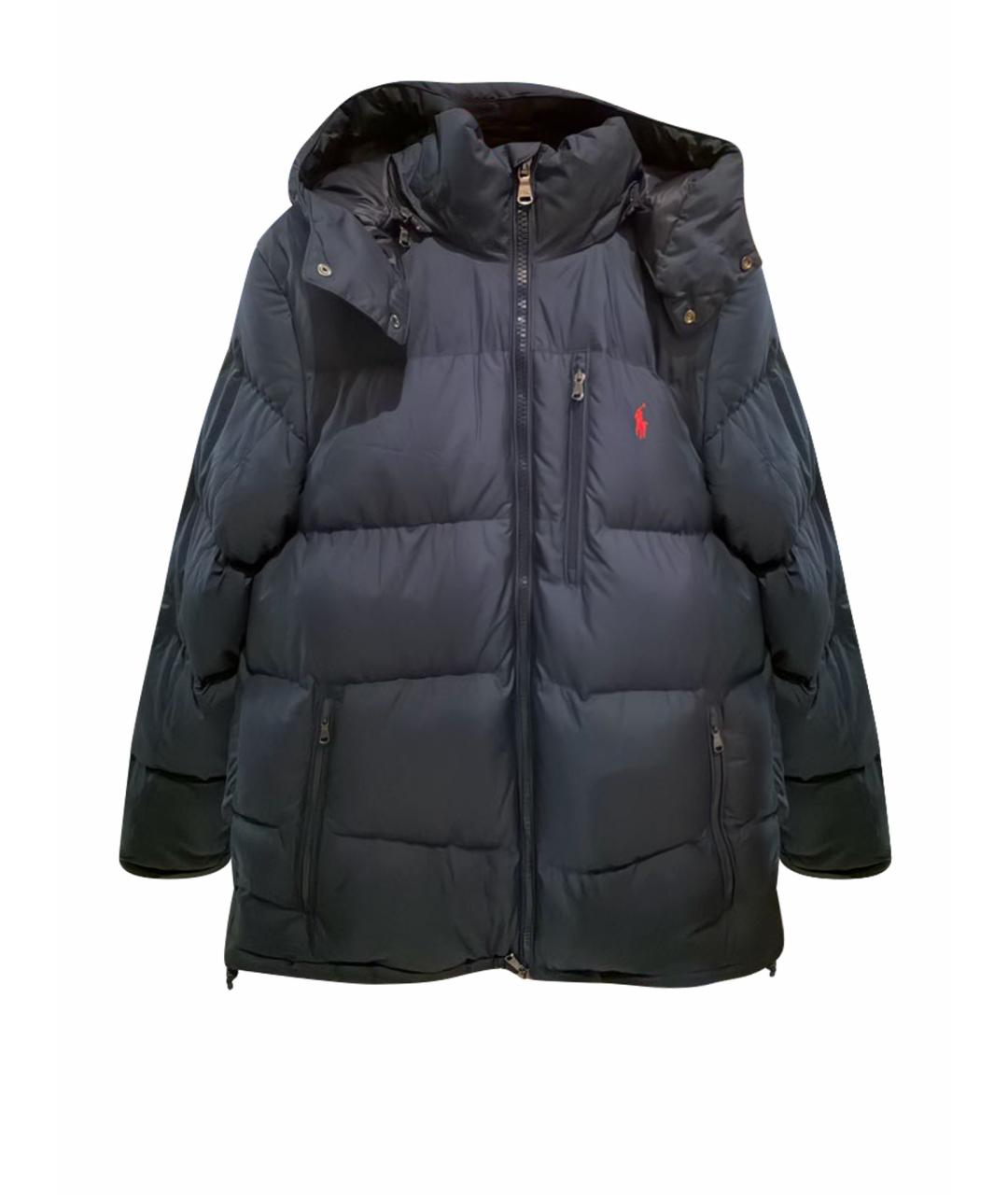 POLO RALPH LAUREN Темно-синий полиэстеровый пуховик, фото 1