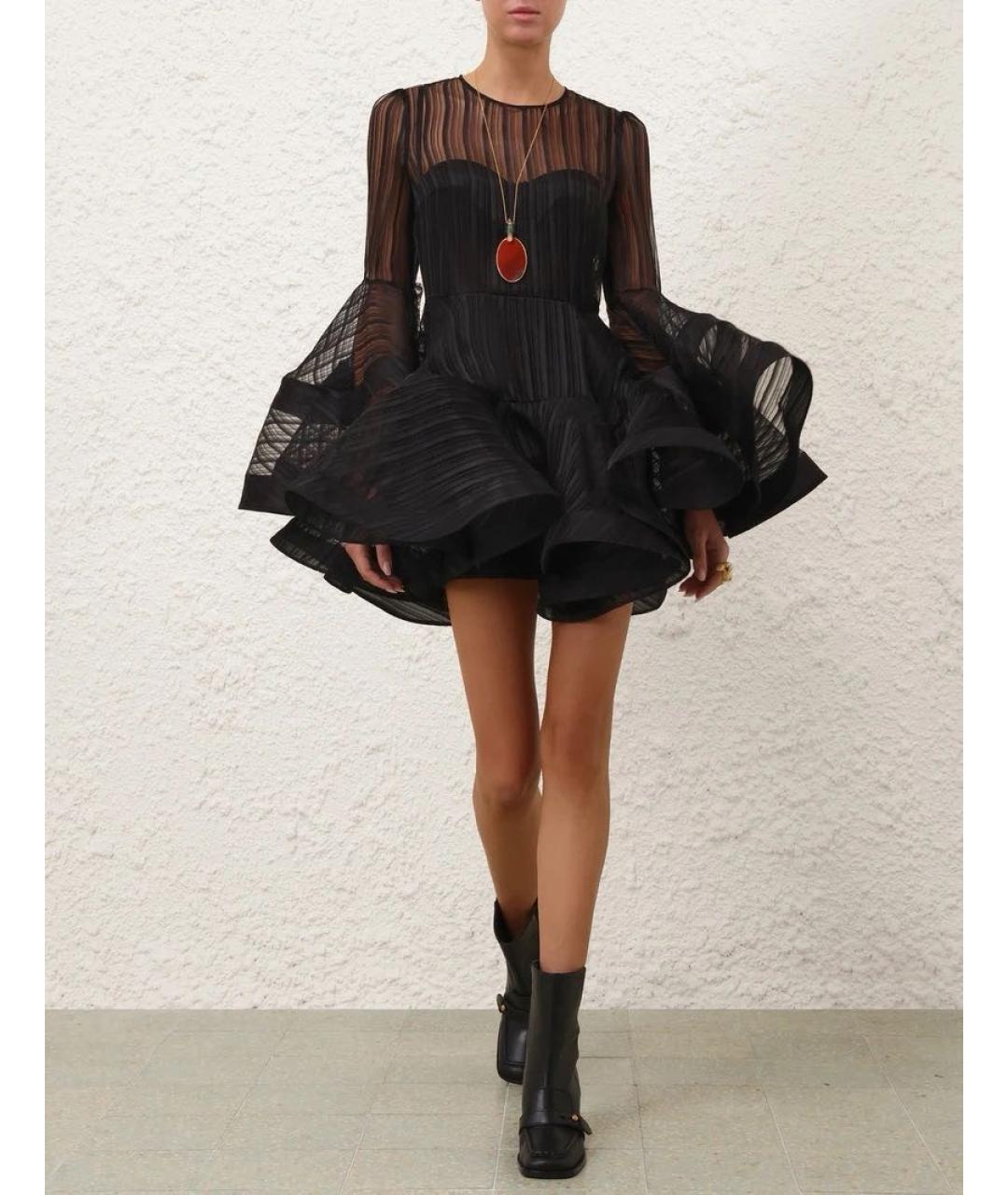 ZIMMERMANN Черное коктейльное платье, фото 4