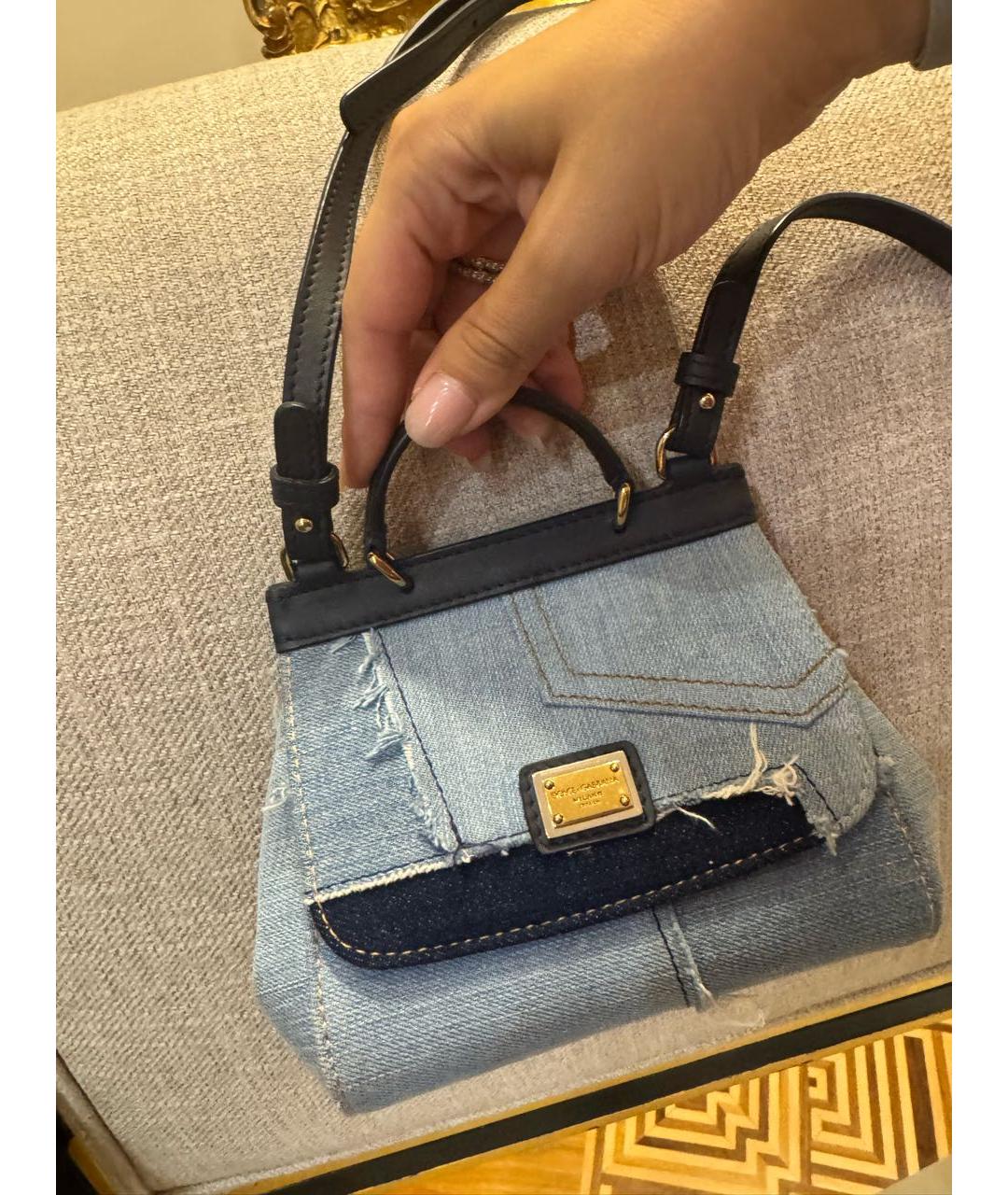DOLCE&GABBANA Синяя сумка, фото 2