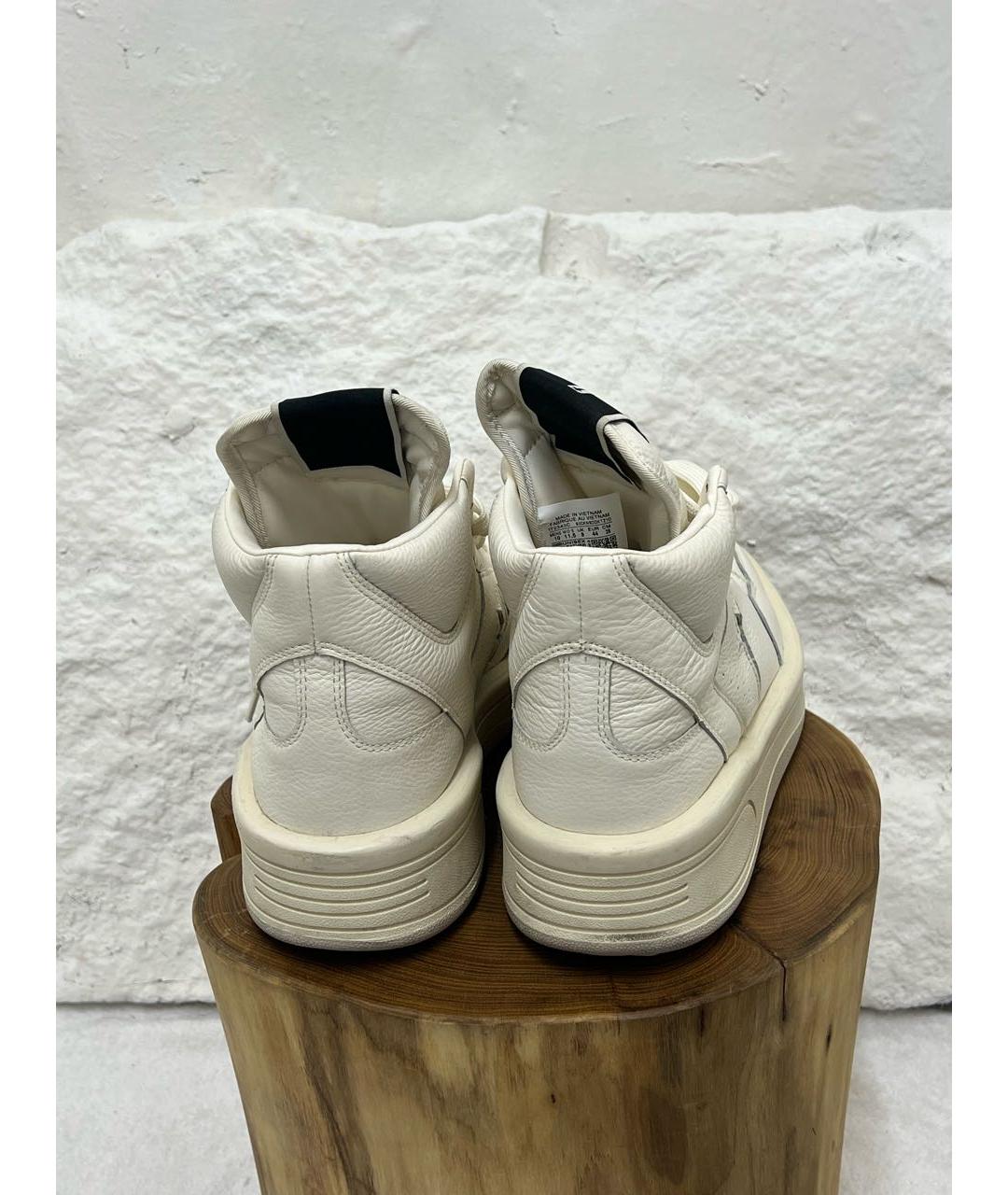 RICK OWENS Белые высокие кроссовки / кеды, фото 4