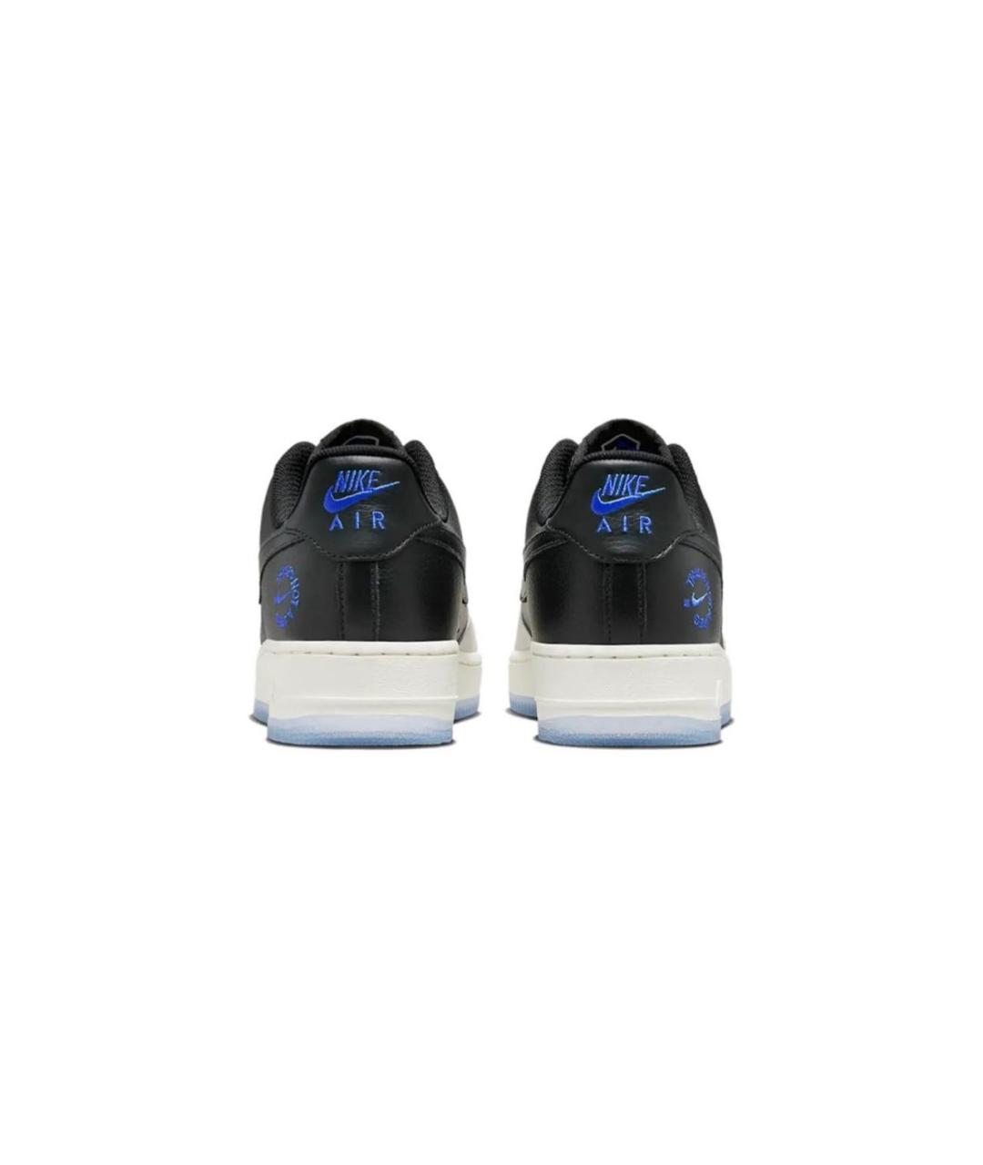 NIKE Черные кожаные низкие кроссовки / кеды, фото 3