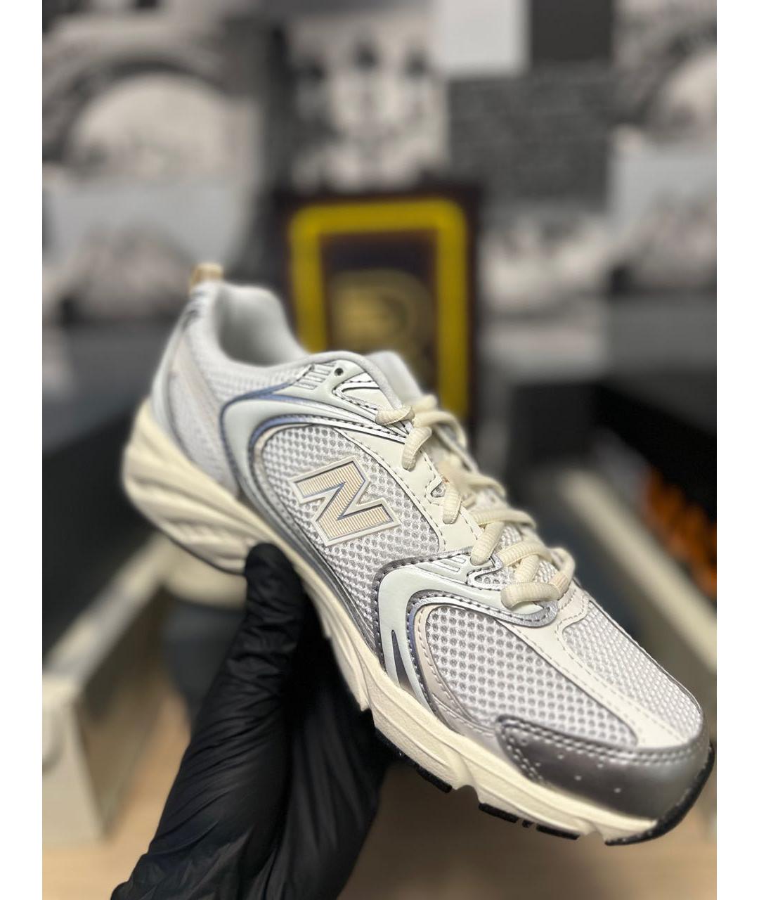 NEW BALANCE Бежевые кроссовки из искусственной кожи, фото 2