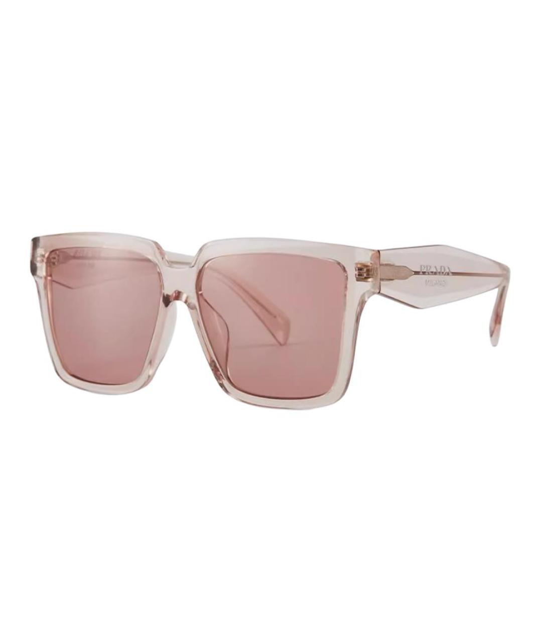 PRADA Розовые пластиковые солнцезащитные очки, фото 1