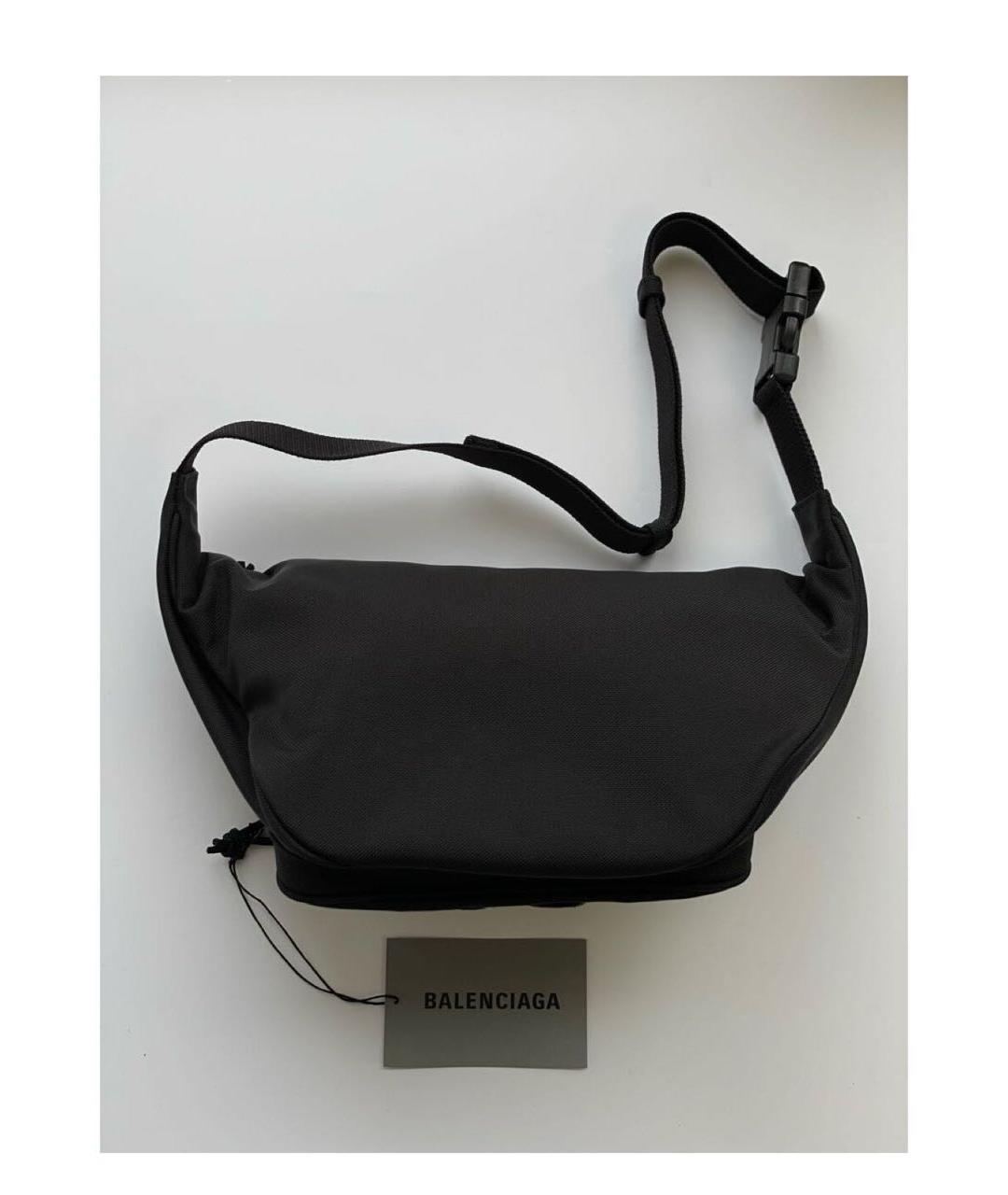 BALENCIAGA Черная поясная сумка, фото 2