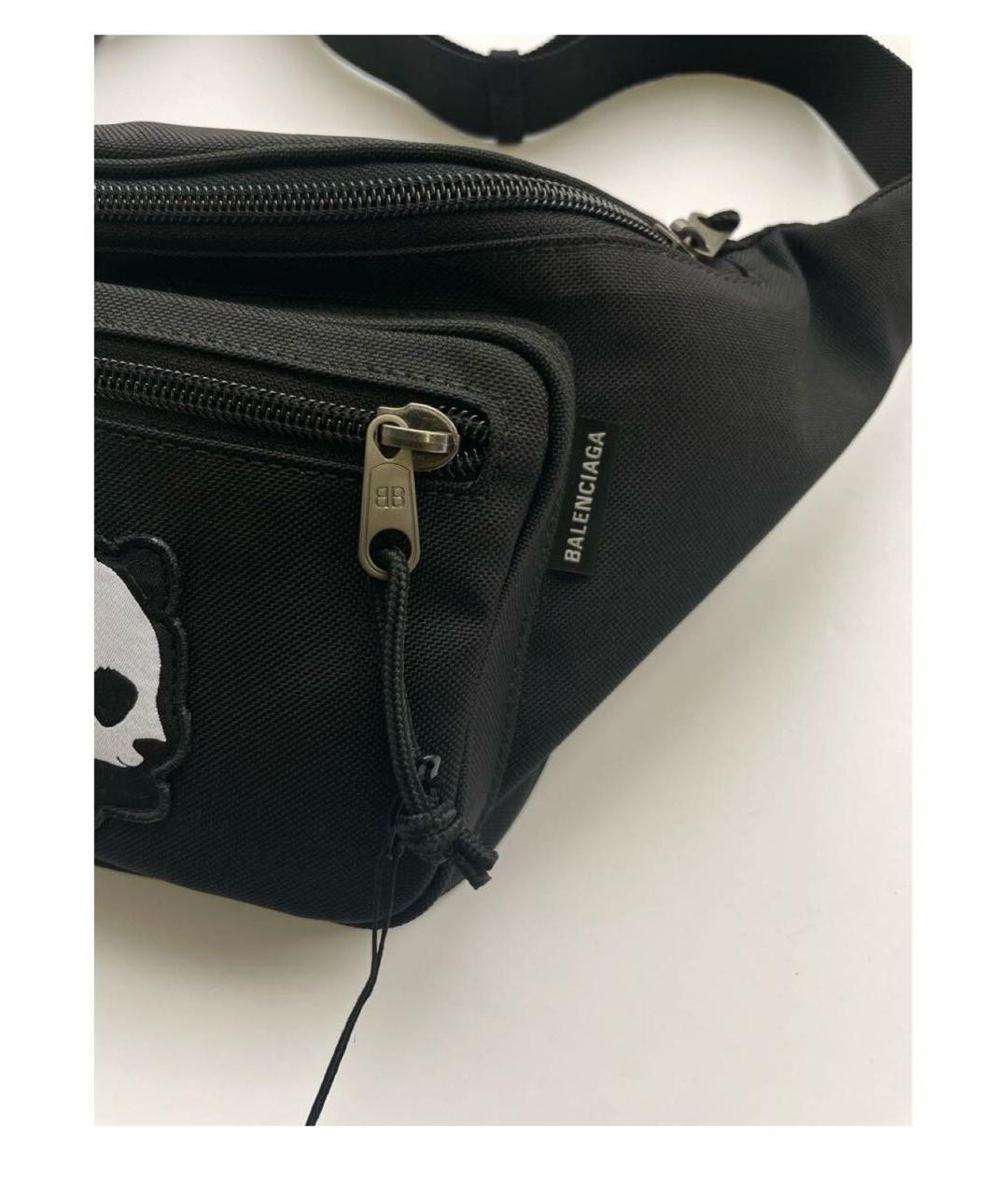 BALENCIAGA Черная поясная сумка, фото 4