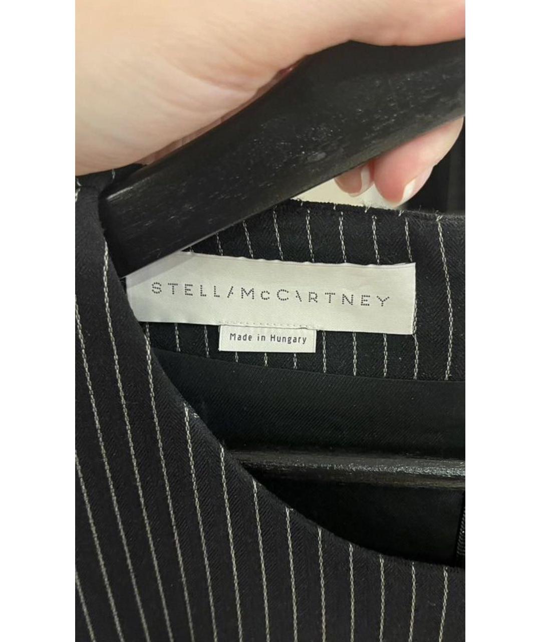STELLA MCCARTNEY Черное шерстяное повседневное платье, фото 2