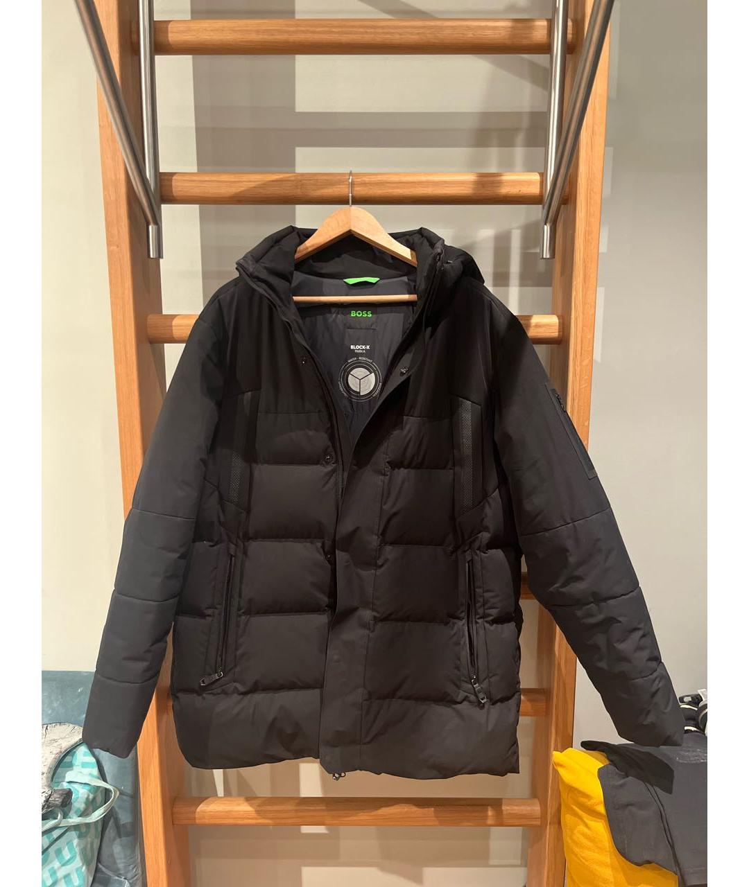 HUGO BOSS Черная полиэстеровая куртка, фото 6