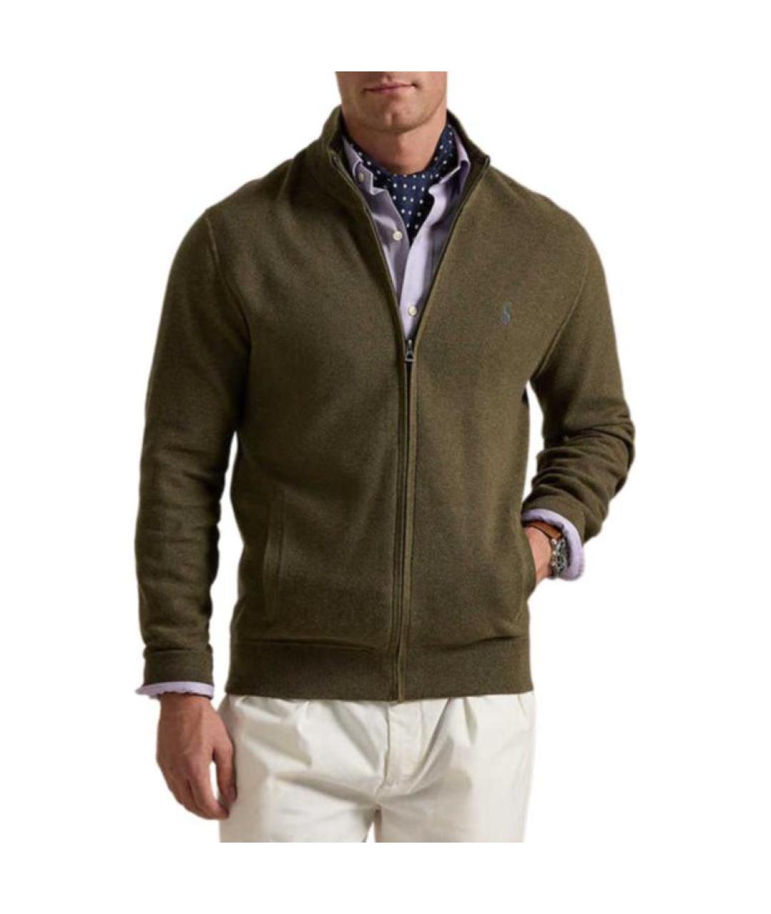 POLO RALPH LAUREN Зеленый джемпер / свитер, фото 3