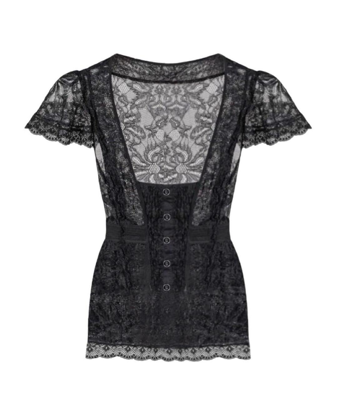 DOLCE&GABBANA Черный кружевной корсет, фото 3