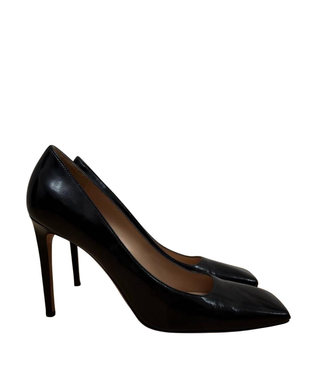 GIANVITO ROSSI Черные кожаные туфли, фото 1