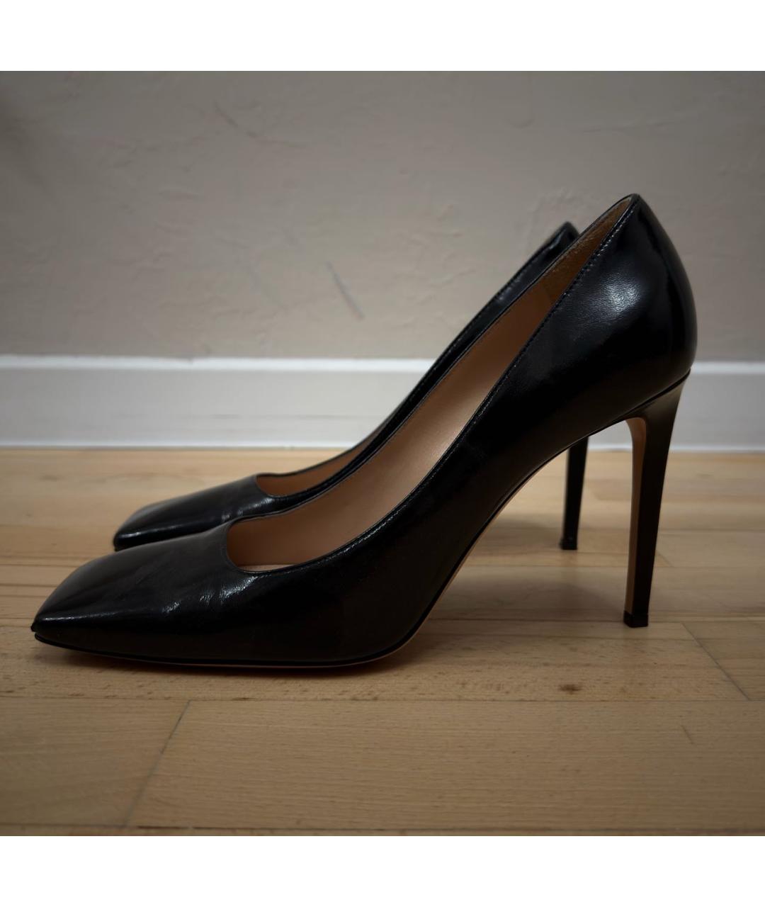 GIANVITO ROSSI Черные кожаные туфли, фото 4