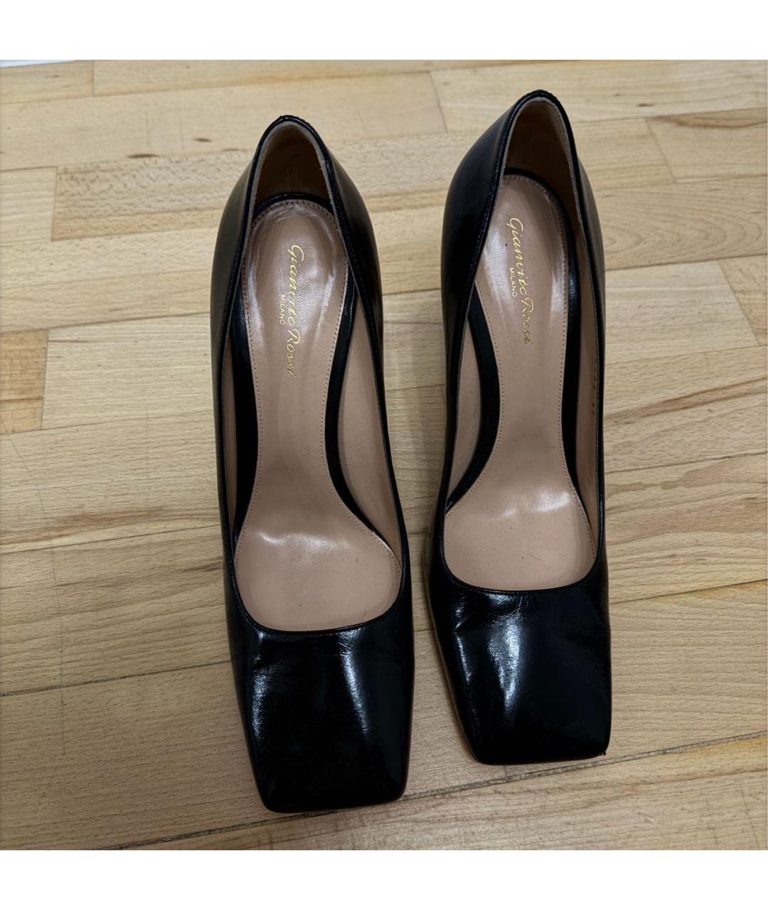 GIANVITO ROSSI Черные кожаные туфли, фото 2