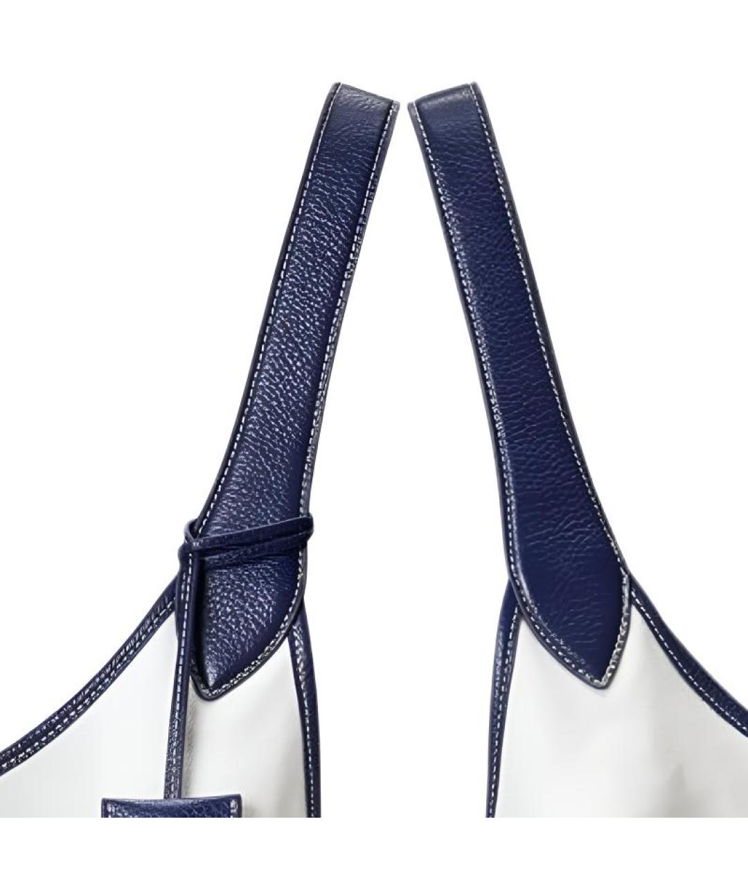 POLO RALPH LAUREN Белая тканевая сумка через плечо, фото 4