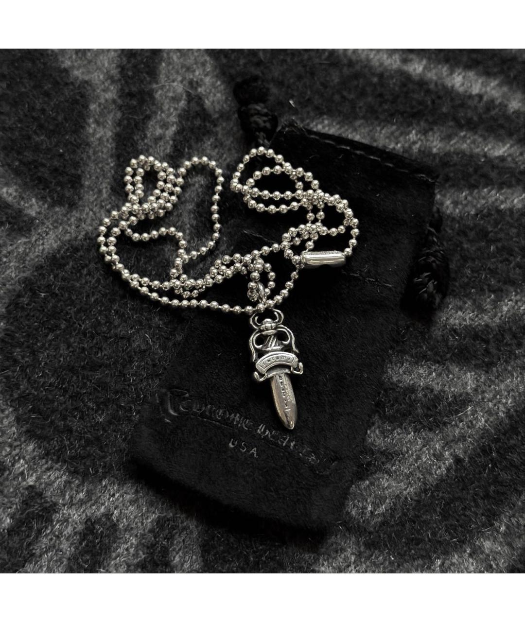 CHROME HEARTS Серебряная серебряная цепочка/подвеска, фото 3