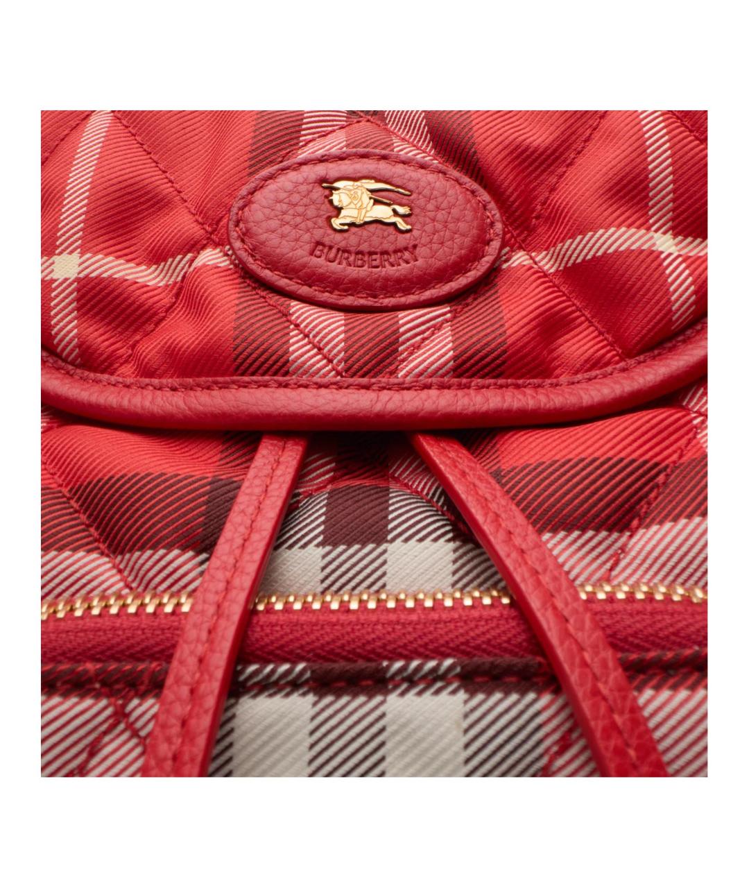 BURBERRY Красный тканевый рюкзак, фото 4