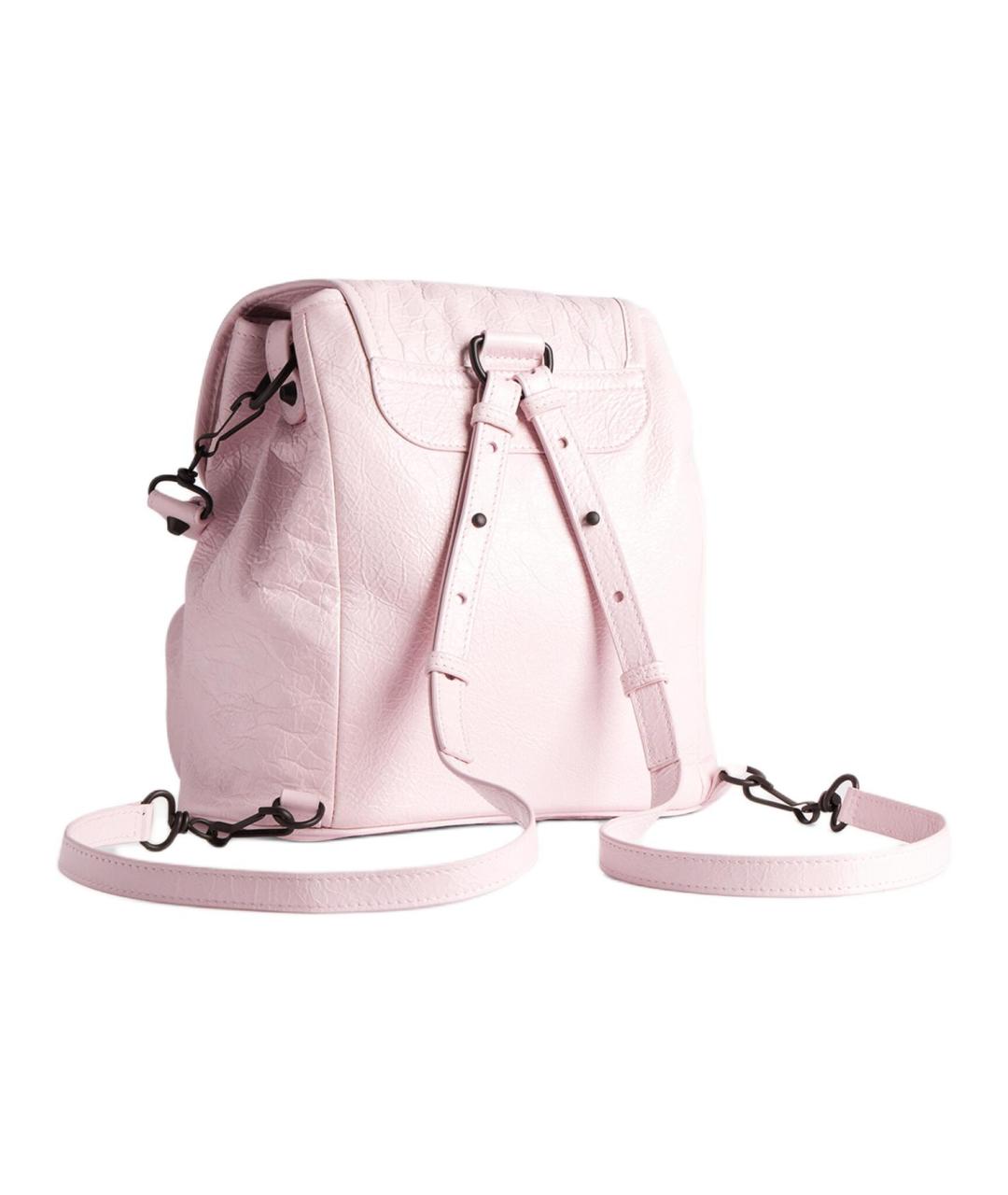BALENCIAGA Розовый кожаный рюкзак, фото 3