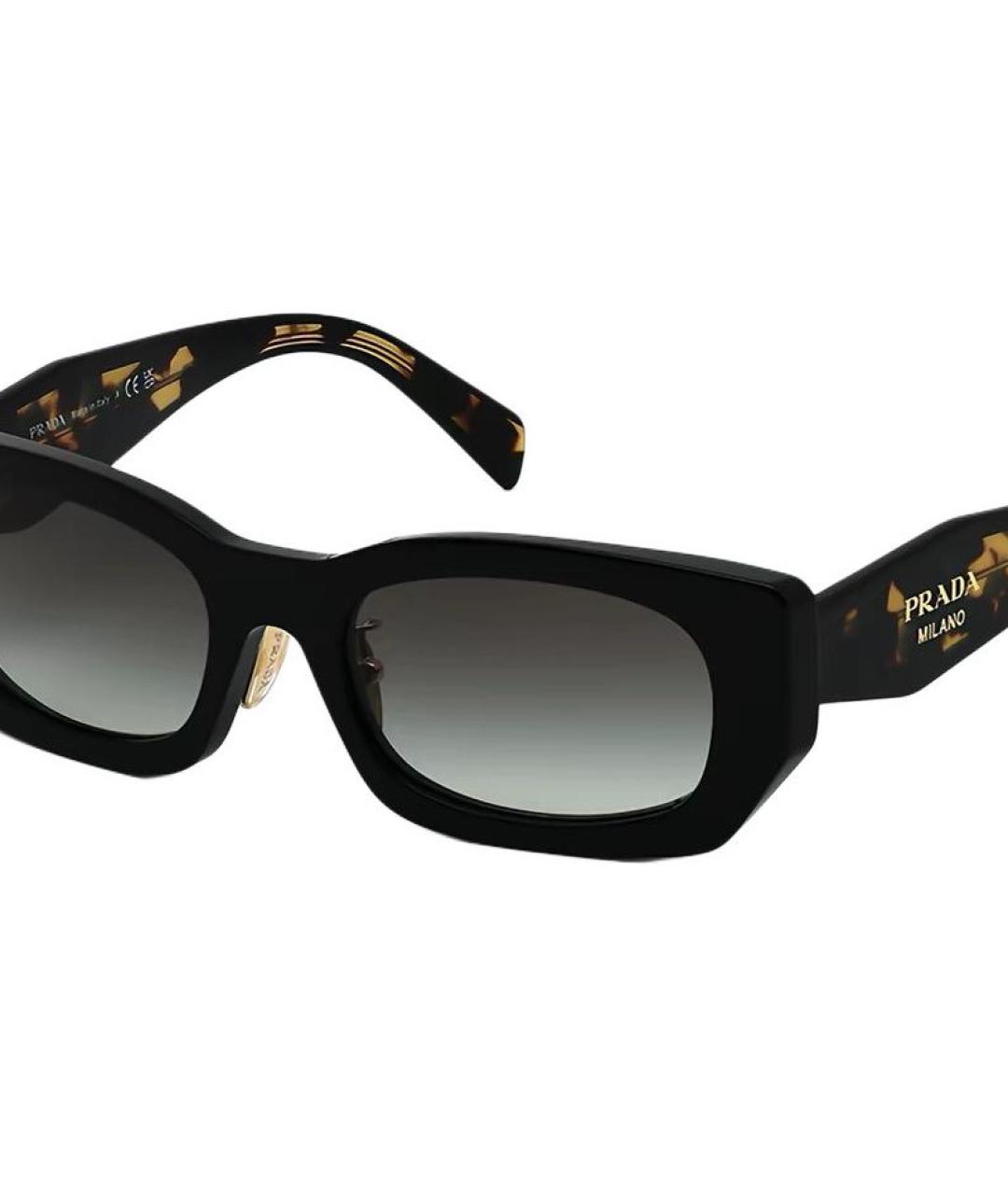 PRADA Коричневые пластиковые солнцезащитные очки, фото 2