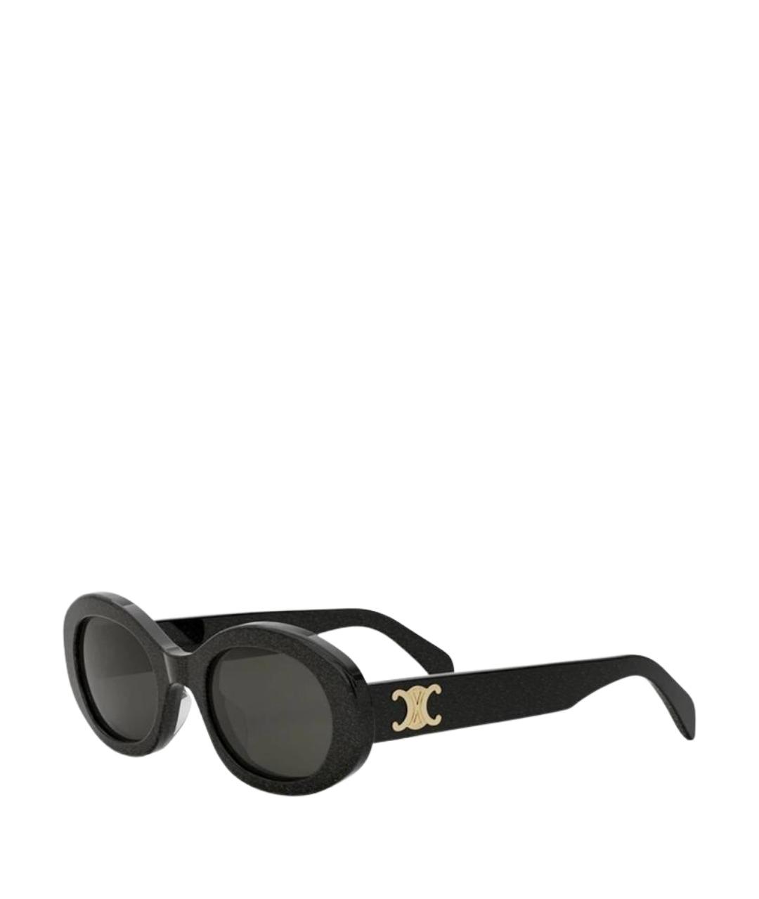 CELINE Черные пластиковые солнцезащитные очки, фото 1