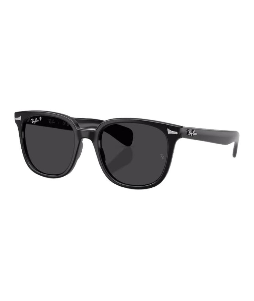 RAY BAN Черные пластиковые солнцезащитные очки, фото 6