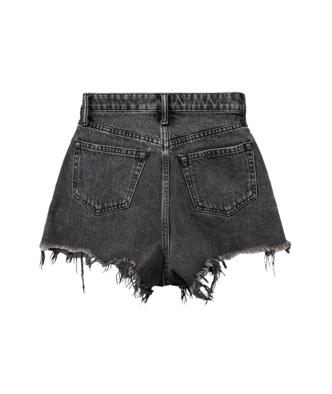 ALEXANDER WANG Черные хлопковые шорты, фото 2