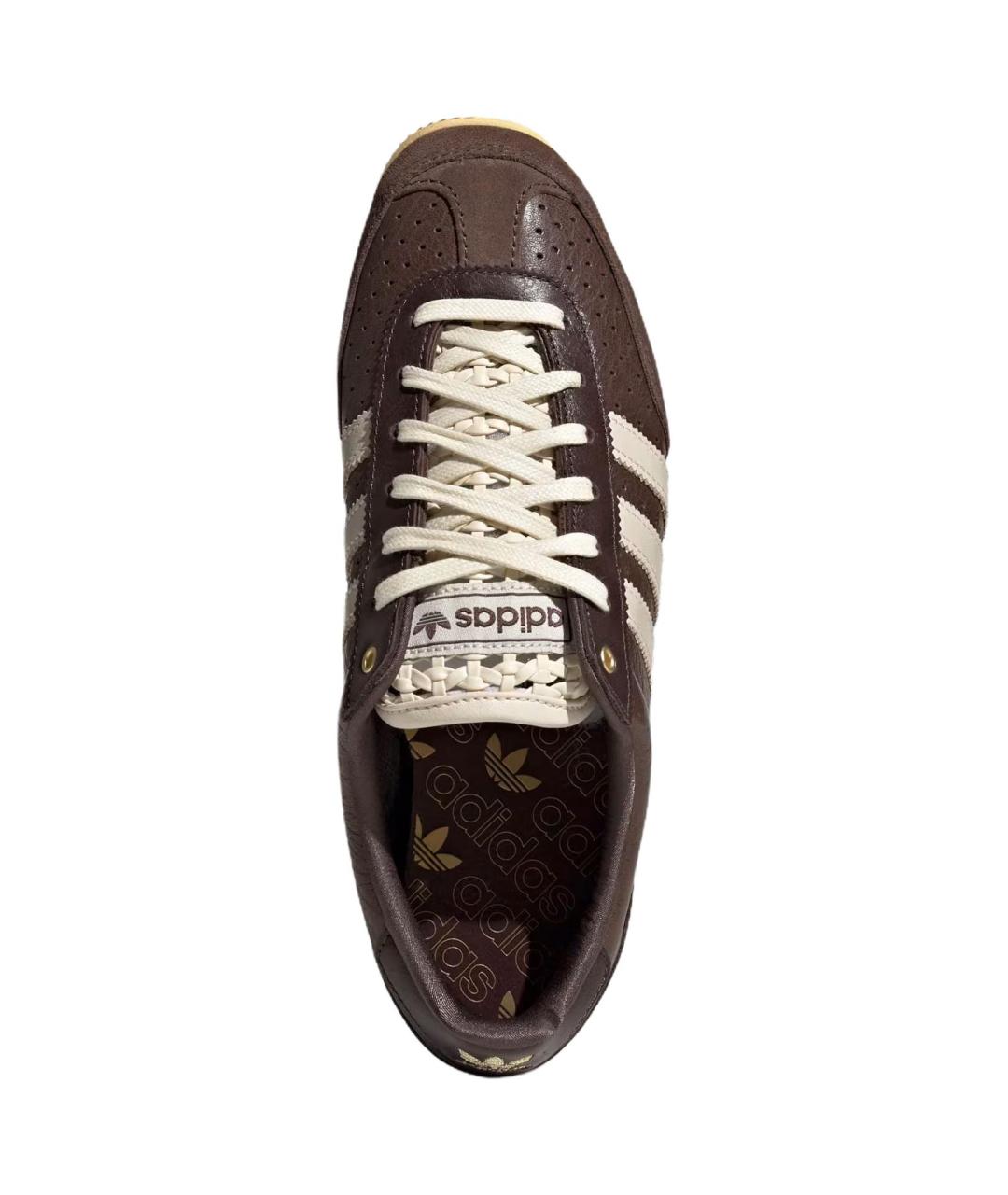 ADIDAS Коричневые кожаные кеды, фото 3