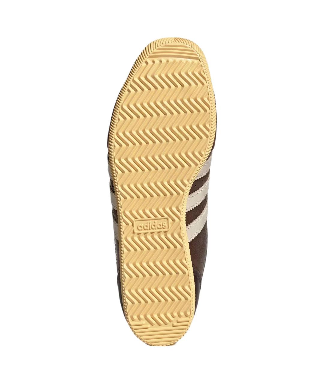 ADIDAS Коричневые кожаные кеды, фото 4