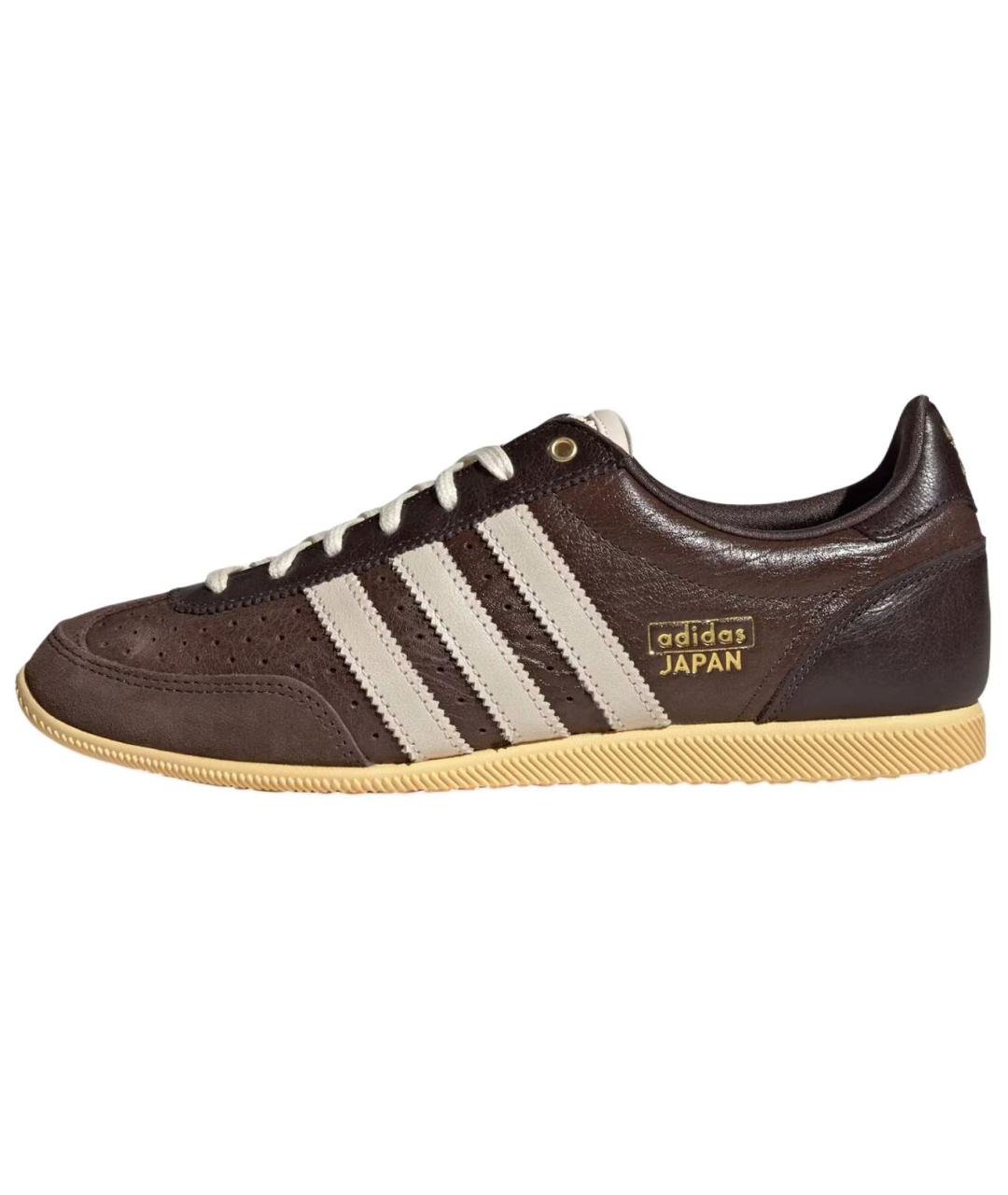 ADIDAS Коричневые кожаные кеды, фото 2