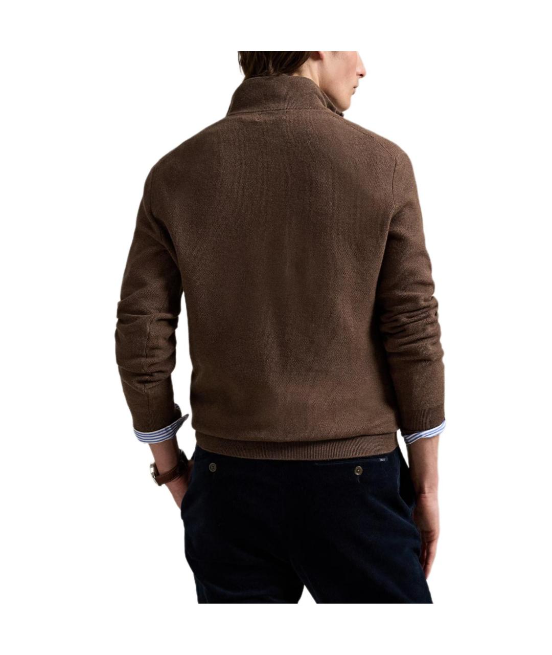 POLO RALPH LAUREN Коричневый джемпер / свитер, фото 4