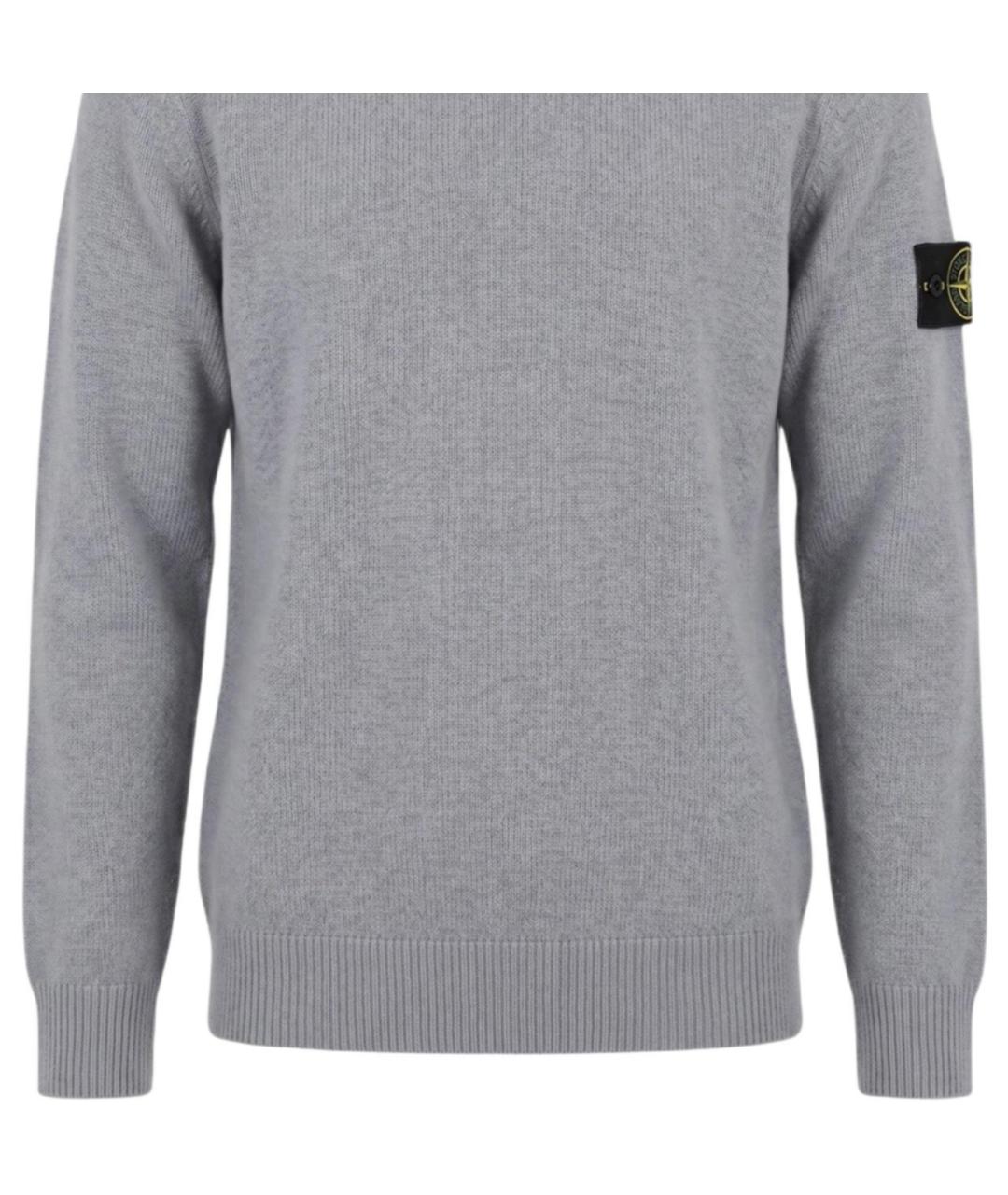 STONE ISLAND Серый джемпер / свитер, фото 3