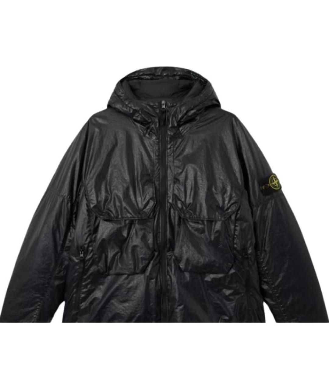 STONE ISLAND Черный пуховик, фото 5