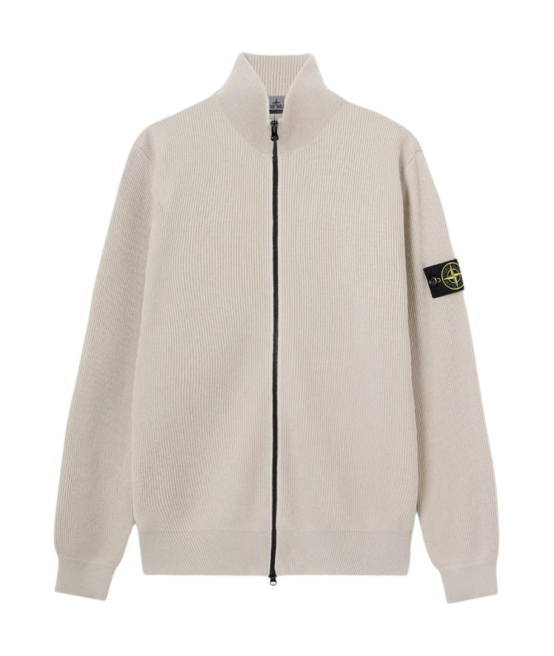 STONE ISLAND Бежевый джемпер / свитер, фото 1