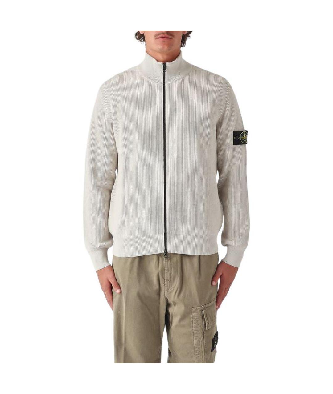 STONE ISLAND Бежевый джемпер / свитер, фото 3