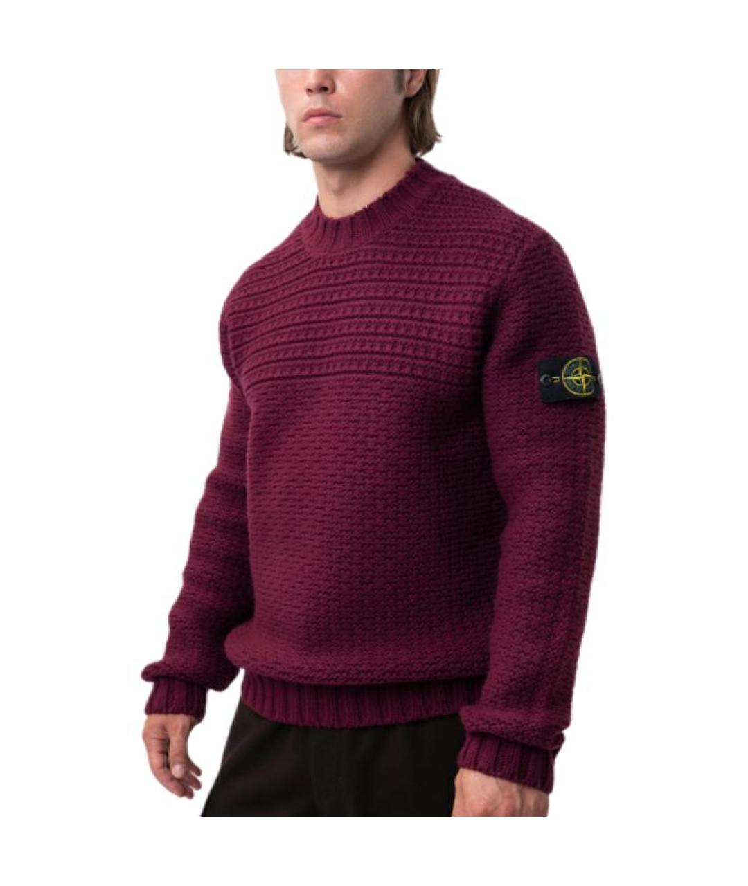 STONE ISLAND Фиолетовый джемпер / свитер, фото 2