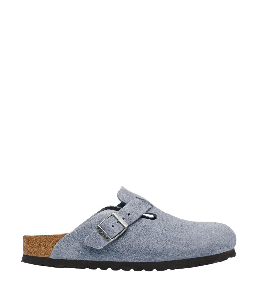 BIRKENSTOCK Синие замшевые сандалии, фото 1