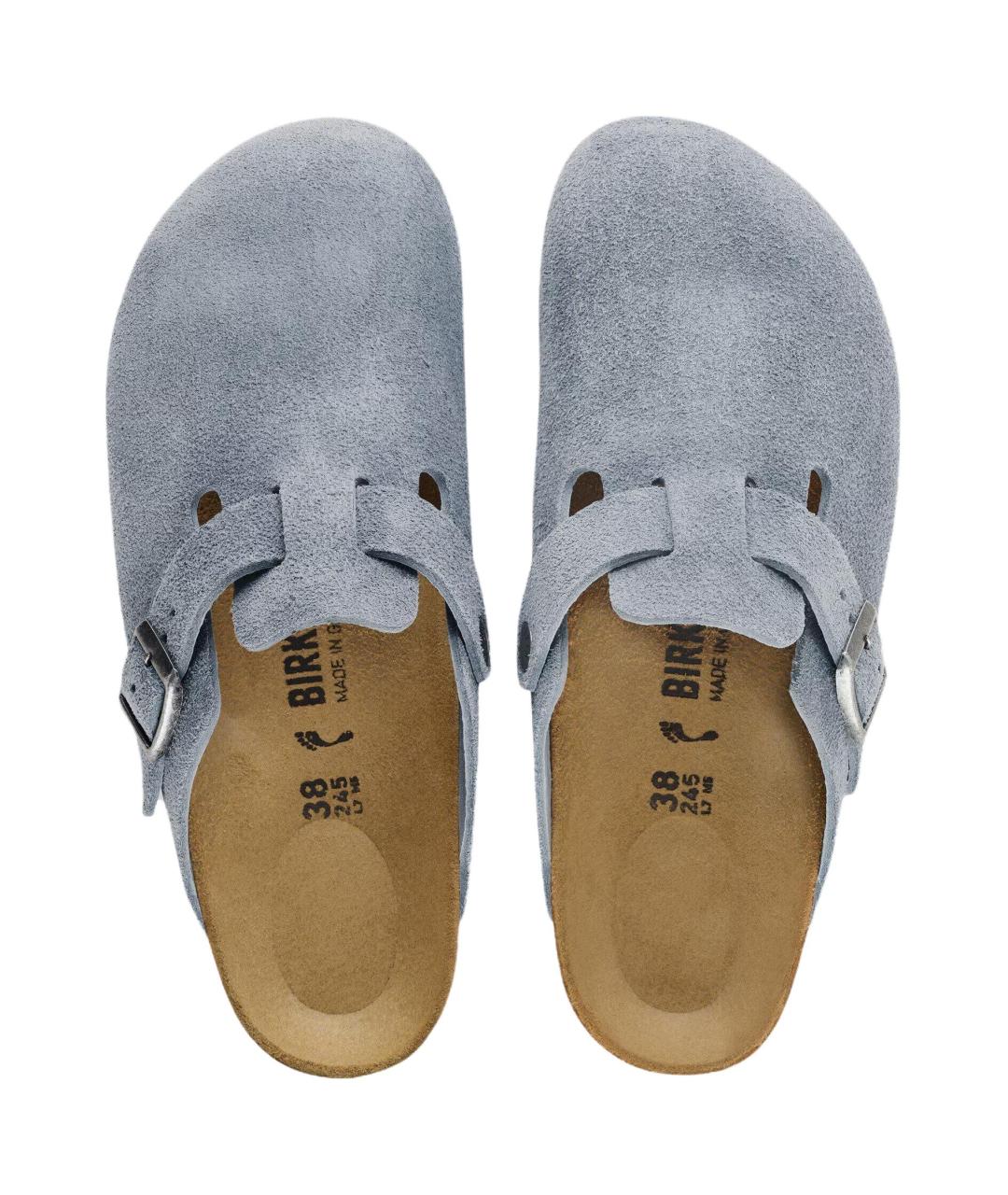 BIRKENSTOCK Синие замшевые сандалии, фото 4
