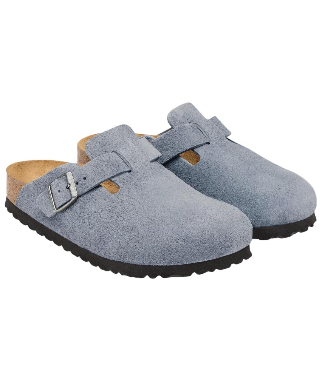 BIRKENSTOCK Синие замшевые сандалии, фото 3