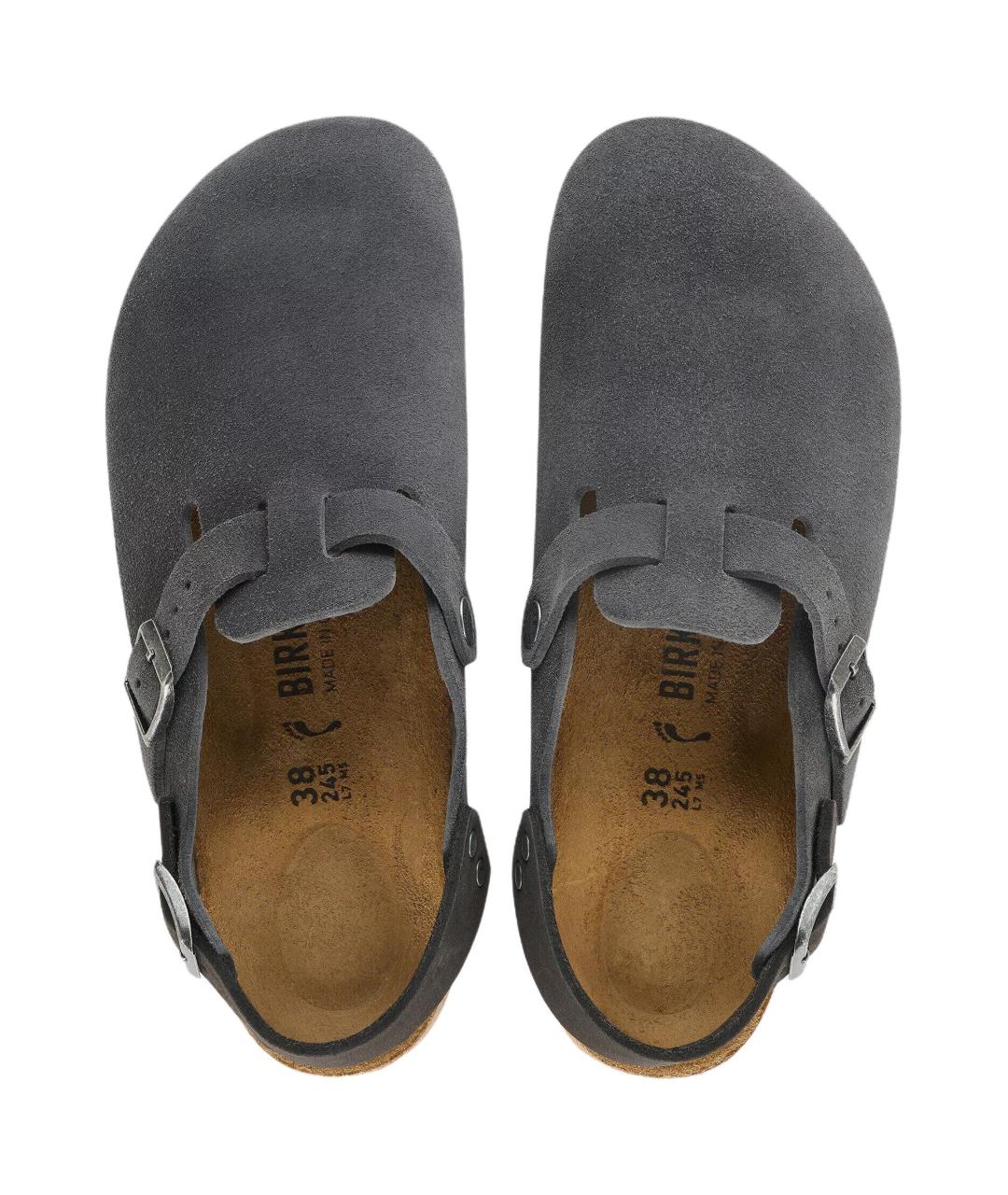 BIRKENSTOCK Серые замшевые сандалии, фото 4