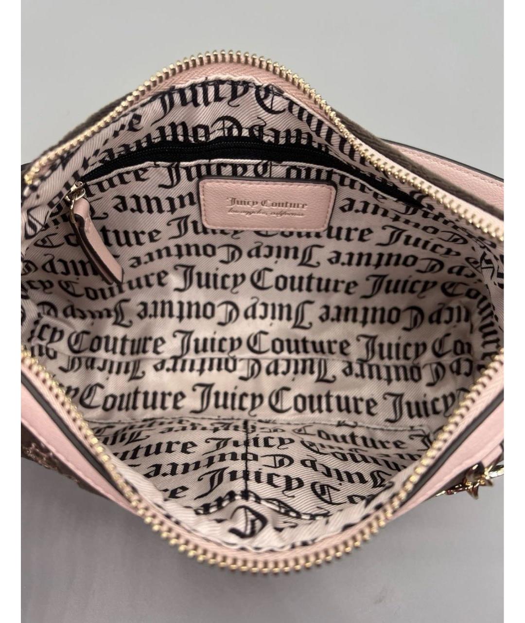 JUICY COUTURE Коричневая сумка с короткими ручками, фото 3