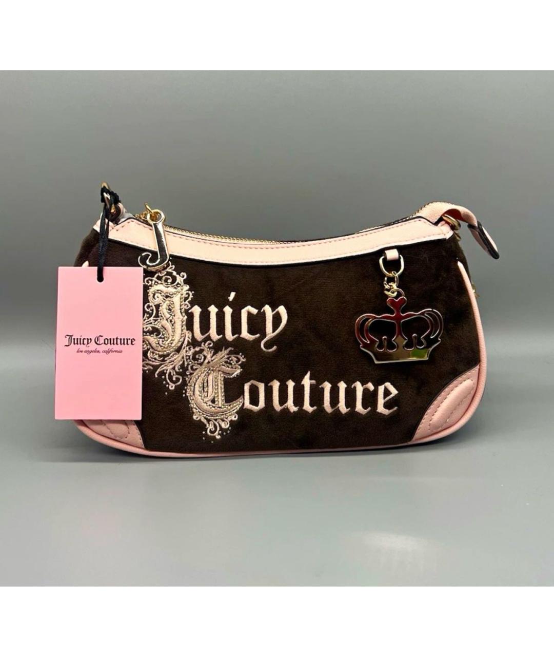 JUICY COUTURE Коричневая сумка с короткими ручками, фото 4